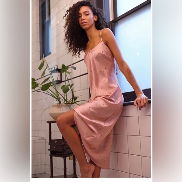 FREE PEOPLE Intimately free pink rose mauve Easy To Love Slip‎ dress size small - Picture 2 of 5